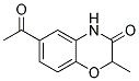 6-Acetyl-2-methyl-4H-benzo[1,4]oxazin-3-one Struktur