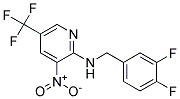 (3,4-Difluoro-benzyl)-(3-nitro-5-trifluoromethyl-pyridin-2-yl)-amine Struktur
