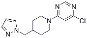 4-Chloro-6-(4-pyrazol-1-ylmethyl-piperidin-1-yl)-pyrimidine Structure