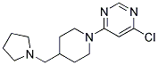 4-Chloro-6-(4-pyrrolidin-1-ylmethyl-piperidin-1-yl)-pyrimidine Struktur