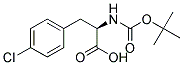 (2R)-2-[(tert-butoxycarbonyl)amino]-3-(4-chlorophenyl)propanoic acid Struktur