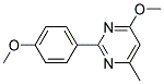 4-METHOXY-2-(P-METHOXYPHENYL)-6-METHYLPYRIMIDINE Struktur