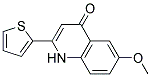 6-methoxy-2-thiophen-2-ylquinolin-4(1H)-one Struktur
