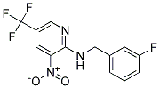 (3-Fluoro-benzyl)-(3-nitro-5-trifluoromethyl-pyridin-2-yl)-amine Struktur