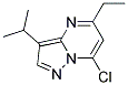 7-chloro-5-ethyl-3-(1-methylethyl)pyrazolo[1,5-a]pyrimidine Struktur