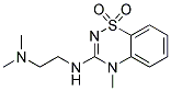3-[2-(Dimethylamino)ethylamino]-4-methyl-4H-1,2,4-benzothiadiazin-1,1-dioxide Struktur