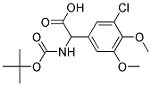 [(tert-butoxycarbonyl)amino](3-chloro-4,5-dimethoxyphenyl)acetic acid Struktur