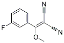 [(3-fluorophenyl)(methoxy)methylidene]propanedinitrile Struktur