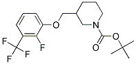 3-(2-Fluoro-3-trifluoromethyl-phenoxymethyl)-piperidine-1-carboxylic acid tert-butyl ester Structure