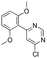 4-Chloro-6-(2,6-dimethoxy-phenyl)-pyrimidine Struktur