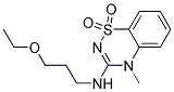 4-Methyl-3-(3-ethoxypropylamino)-4H-1,2,4-benzothiadiazin-1,1-dioxide Struktur