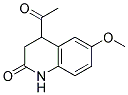 4-ACETYL-6-METHOXY-3,4-DIHYDRO-2(1H)-QUINOLINONE Struktur