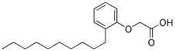O-DECYLPHENOXYACETICACID Struktur