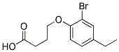 4-(2-BROMO-4-ETHYLPHENOXY)BUTANOIC ACID Structure