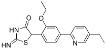 5-{4-(5-Ethyl-2-Pyridyl)Ethoxy Phenyl}-2-Imino-4-Thiazolone Struktur