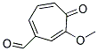 6-METHOXY-5-OXO-1,3,6-CYCLOHEPTATRIENECARBALDEHYDE Struktur