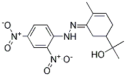 (+/-)-5-(1-HYDROXY-1-METHYLETHYL)-2-METHYL-2-CYCLOHEXEN-1-ONE2,4-DINITROPHENYLHYDRAZONE Struktur