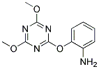 O-(4,6-DIMETHOXY-1,3,5-TRIAZIN-2-YLOXY)ANILINE Struktur