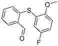 2-[(5-FLUORO-2-METHOXYPHENYL)SULFANYL]BENZALDEHYDE Struktur
