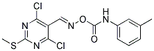 4,6-DICHLORO-2-(METHYLTHIO)-5-(([(3-TOLUIDINOCARBONYL)OXY]IMINO)METHYL)PYRIMIDINE Struktur