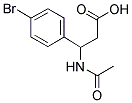 3-ACETYLAMINO-3-(4-BROMO-PHENYL)-PROPIONIC ACID Struktur