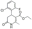 ETHYL 4-(2-CHLORO-6-FLUOROPHENYL)-2-METHYL-6-OXO-1,4,5,6-TETRAHYDRO-3-PYRIDINECARBOXYLATE Struktur