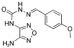 4-METHOXYBENZALDEHYDE N-(4-AMINO-1,2,5-OXADIAZOL-3-YL)SEMICARBAZONE Struktur