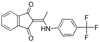 2-(((4-(TRIFLUOROMETHYL)PHENYL)AMINO)ETHYLIDENE)INDANE-1,3-DIONE Struktur