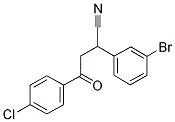 2-(3-BROMOPHENYL)-4-(4-CHLOROPHENYL)-4-OXOBUTANENITRILE Struktur