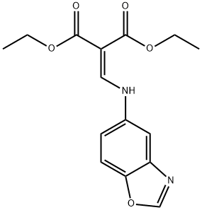 DIETHYL 2-[(1,3-BENZOXAZOL-5-YLAMINO)METHYLENE]MALONATE Structure