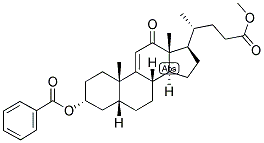 9(11), (5-BETA)-CHOLENIC ACID-3-ALPHA-OL-12-ONE 3-BENZOATE METHYL ESTER