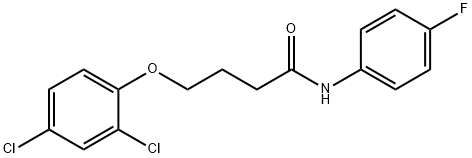 4-(2,4-DICHLOROPHENOXY)-N-(4-FLUOROPHENYL)BUTANAMIDE Struktur