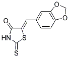 5-(BENZO[3,4-D]1,3-DIOXOLEN-5-YLMETHYLENE)-2-THIOXO-1,3-THIAZOLIDIN-4-ONE