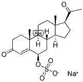 4-PREGNEN-6-BETA-OL-3,20-DIONE SULPHATE SODIUM SALT Structure