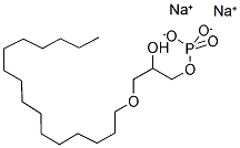 1-HEXADECYLPHOSPHO-RAC-GLYCEROL, SODIUM SALT Struktur