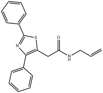 N-ALLYL-2-(2,4-DIPHENYL-1,3-THIAZOL-5-YL)ACETAMIDE Structure