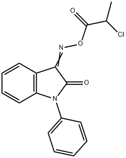 3-([(2-CHLOROPROPANOYL)OXY]IMINO)-1-PHENYL-1,3-DIHYDRO-2H-INDOL-2-ONE Struktur