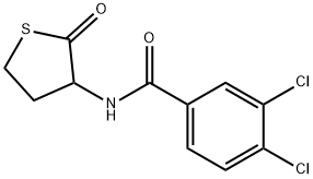 3,4-DICHLORO-N-(2-OXOTETRAHYDRO-3-THIOPHENYL)BENZENECARBOXAMIDE Struktur