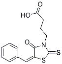 4-[(5E)-5-BENZYLIDENE-4-OXO-2-THIOXO-1,3-THIAZOLIDIN-3-YL]BUTANOIC ACID Struktur