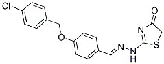 4-[(4-CHLOROBENZYL)OXY]BENZALDEHYDE (4-OXO-4,5-DIHYDRO-1,3-THIAZOL-2-YL)HYDRAZONE|
