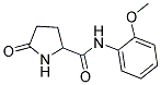 5-OXO-PYRROLIDINE-2-CARBOXYLIC ACID (2-METHOXY-PHENYL)-AMIDE Struktur