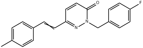 2-(4-FLUOROBENZYL)-6-(4-METHYLSTYRYL)-3(2H)-PYRIDAZINONE Struktur