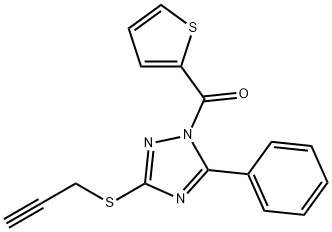 5-PHENYL-3-PROP-2-YNYLTHIO(1,2,4-TRIAZOLYL) 2-THIENYL KETONE|