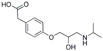 4-(2-HYDROXY-3-ISOPROPYLAMINOPROPOXY) PHENYLACETIC ACID Structure