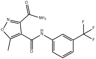 5-METHYL-N4-[3-(TRIFLUOROMETHYL)PHENYL]-3,4-ISOXAZOLEDICARBOXAMIDE Structure