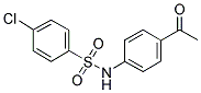 N-(4-ACETYL-PHENYL)-4-CHLORO-BENZENESULFONAMIDE Struktur