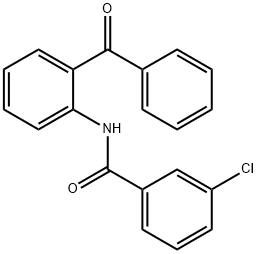 N-(2-BENZOYLPHENYL)-3-CHLOROBENZENECARBOXAMIDE Structure