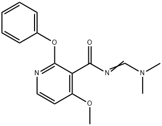 N-[(DIMETHYLAMINO)METHYLENE]-4-METHOXY-2-PHENOXYNICOTINAMIDE Struktur