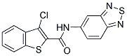 N-(2,1,3-BENZOTHIADIAZOL-5-YL)-3-CHLORO-1-BENZOTHIOPHENE-2-CARBOXAMIDE Struktur