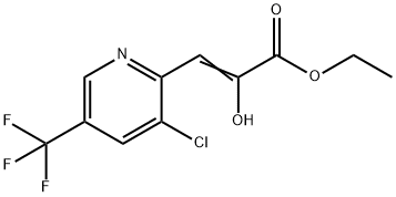 ETHYL 3-[3-CHLORO-5-(TRIFLUOROMETHYL)-2-PYRIDINYL]-2-HYDROXYACRYLATE Struktur
